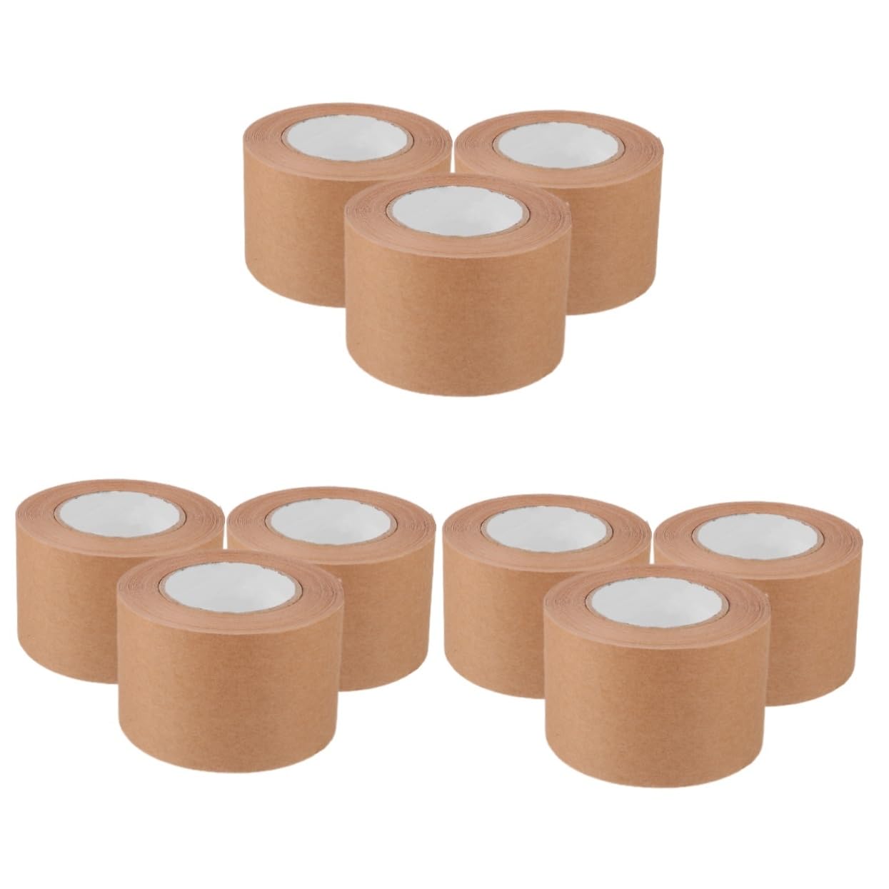 Uonlytech 3 Set Nastro Di Spedizione Nastro Sigillante in Carta Marrone Rinforzata Nastro Postale Carta Da Imballo Per La Spedizione Kraft Light Brown 3 * 3