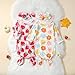 ttmmxamia Baby Sleep Cotton Gown 0-3 Months, Two-piece Soft Newborn Sleep Gown, Baby Girls/Boy Coming Home Outfit - Strawberry Nightgowns with Headband Set
