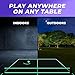 Blacklight Ping Pong Set, Glow in The Dark Ping Pong, UV Floodlight Table Tennis, Neon Table Tennis, Ceiling Attachment