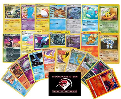 100 Pokemon Cards Plus 10 Rare Pokemon Cards and Learn to Play Pokemon Instructions