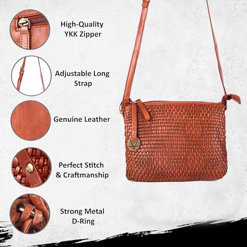 Leather Crossbody bag & Wallets for Women, Small Wallet for Ladies Zipper Coin Purse2