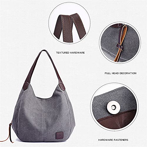 Sac à main en toile cabas bleu femme grand volume polyvalent et souple