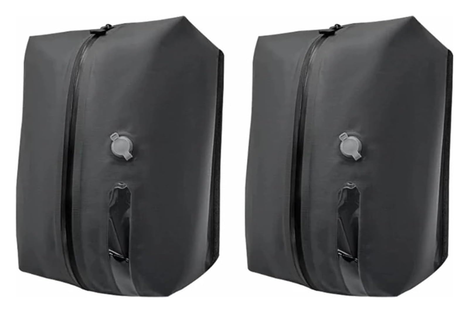 Per Moto Borsa Da Viaggio A Compressione Sottovuoto Per Vestiti Zaini E Imbarco Sigillata Per Viaggi Affari Moto Borsa Laterale(2 Pcs Black)