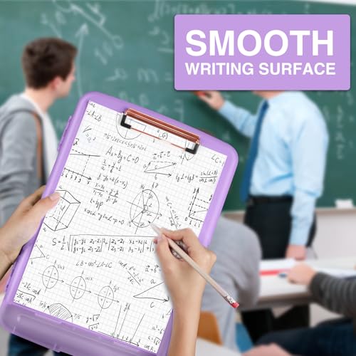 image for Sooez Clipboard with Storage, High Capacity Nursing Clipboard with Pen