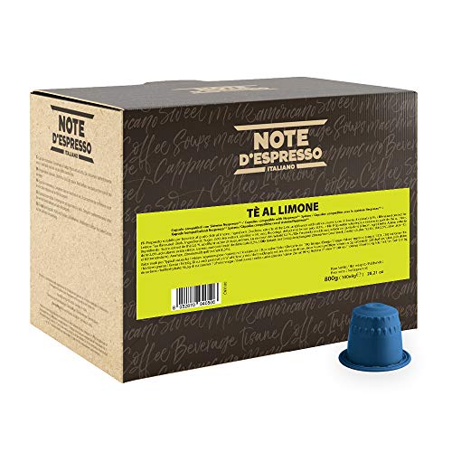 Note d Espresso - Té al Limón - Cápsulas compatibles con Cafeteras de Cápsulas Nespresso* - 100 caps