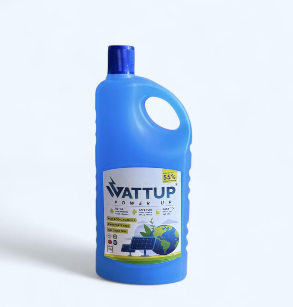 WattUp Solar Panel Cleaner 1L, 100% Non-Acidic Formula and Biodegradable, Boosts Power Generation and Increases Solar Efficiency (Pack of 1 Bottle)-picture-15