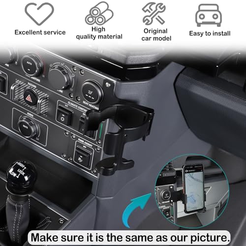 Portavasos y soporte para celular multifunción para carro miniatura 6
