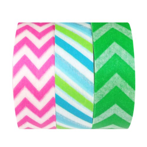 allydrew Colorful Lines Japanese Washi Masking Tape (Set of 3)