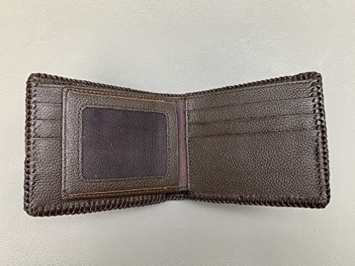 Brown Crocodile Leather Skin Men's bifold wallet, Genuine Alligator4