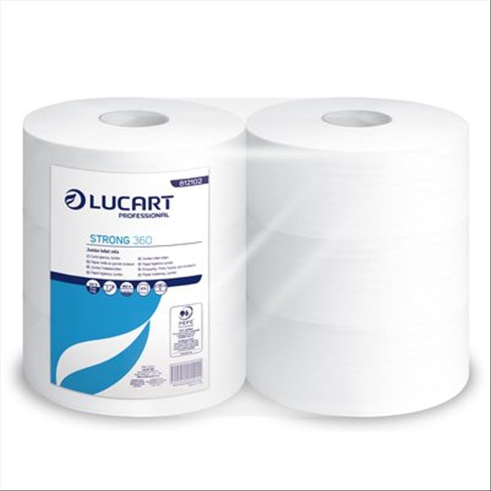 Carta igienica 2 veli Maxi C Jumbo Lucart - pura cellulosa - 360 mt - (conf. da 6 rotoli)