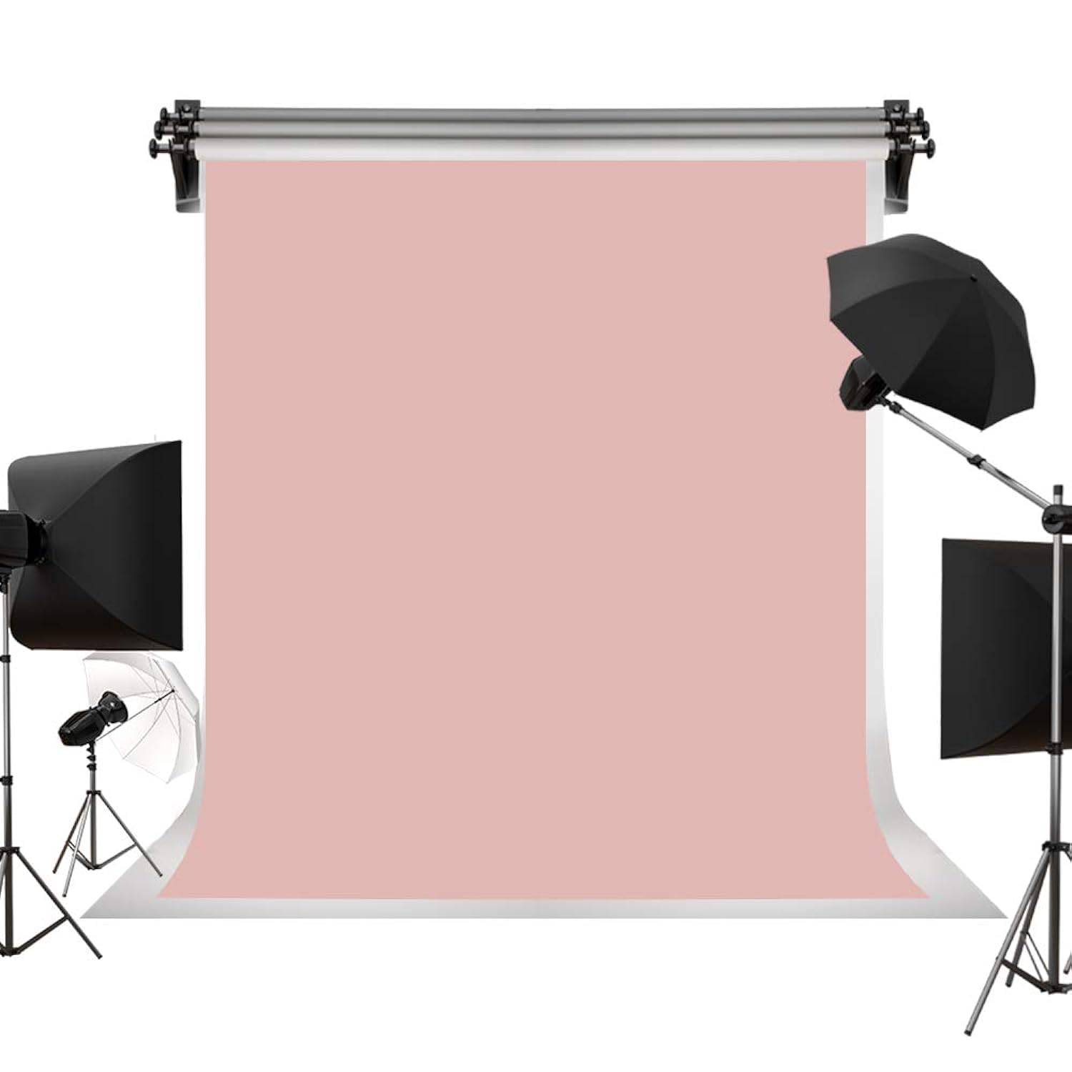 bpa 6ft x 9ft Solid Light Pink Backdrop for Photography Studio, Children and Headshots