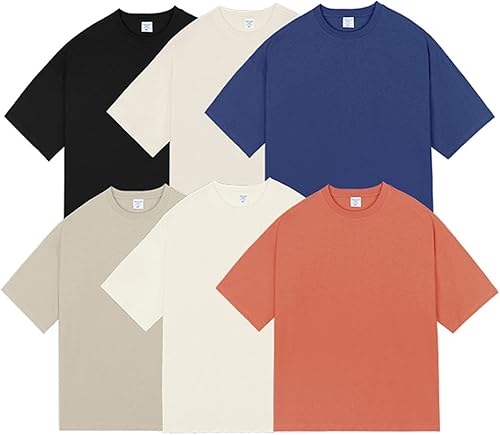 Miniatura 5 de Camiseta de manga corta para hombre, ajuste holgado, cuello redondo, atlética, ligera, de manga corta, para gimnasio