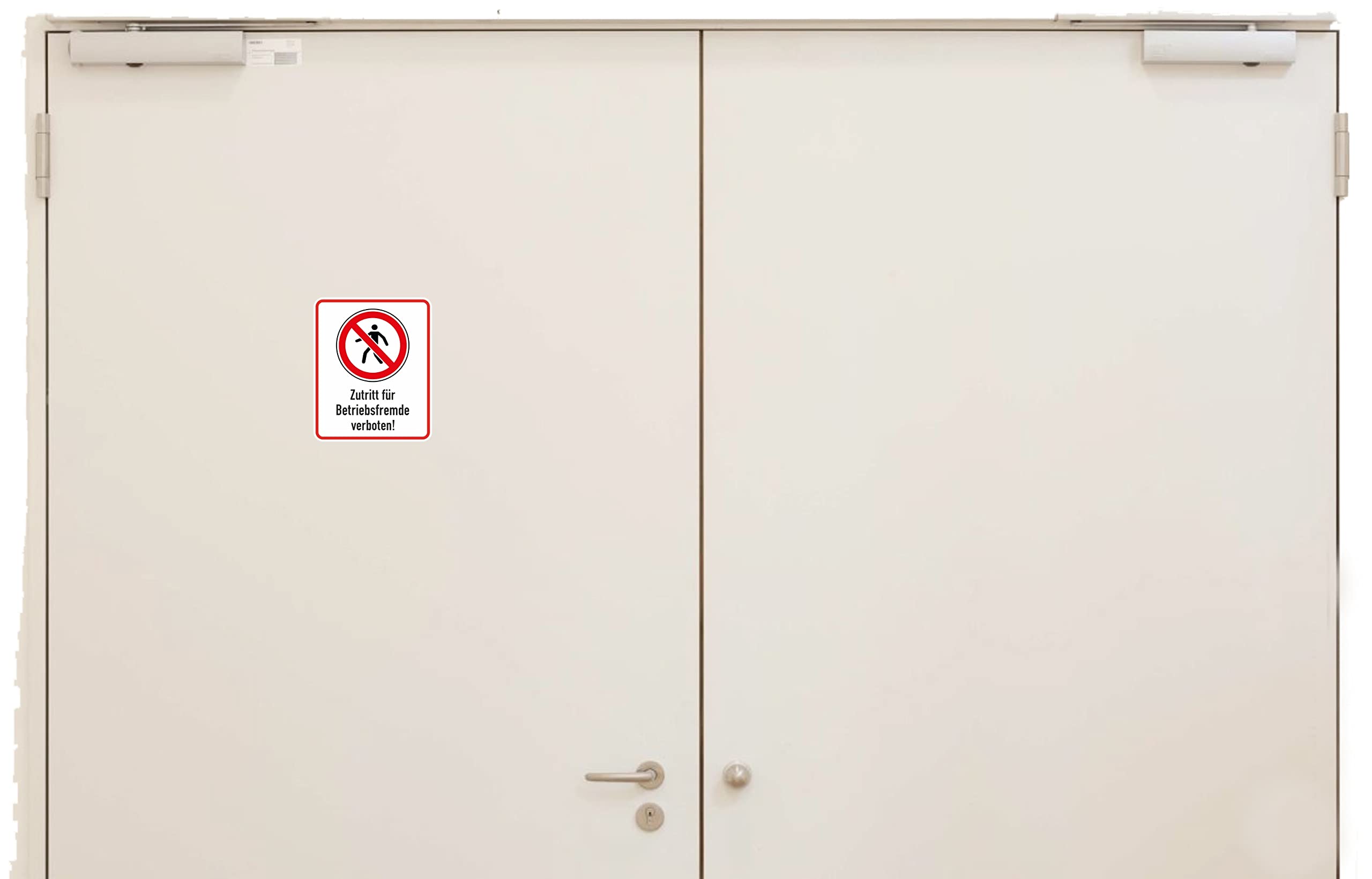 Daged MT-31 "Zutritt für Betriebsstrangde verboten" (German Language) Sticker 10 x 14 cm Mandatory Sign Safety Sign - Image 2