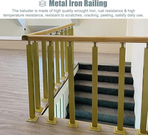 Barreaux de fer réglables pour sécuriser un escalier instable