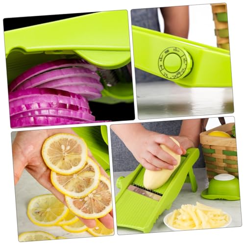 Cortador manual de verduras con rallador y mandolina multifunción miniatura 6