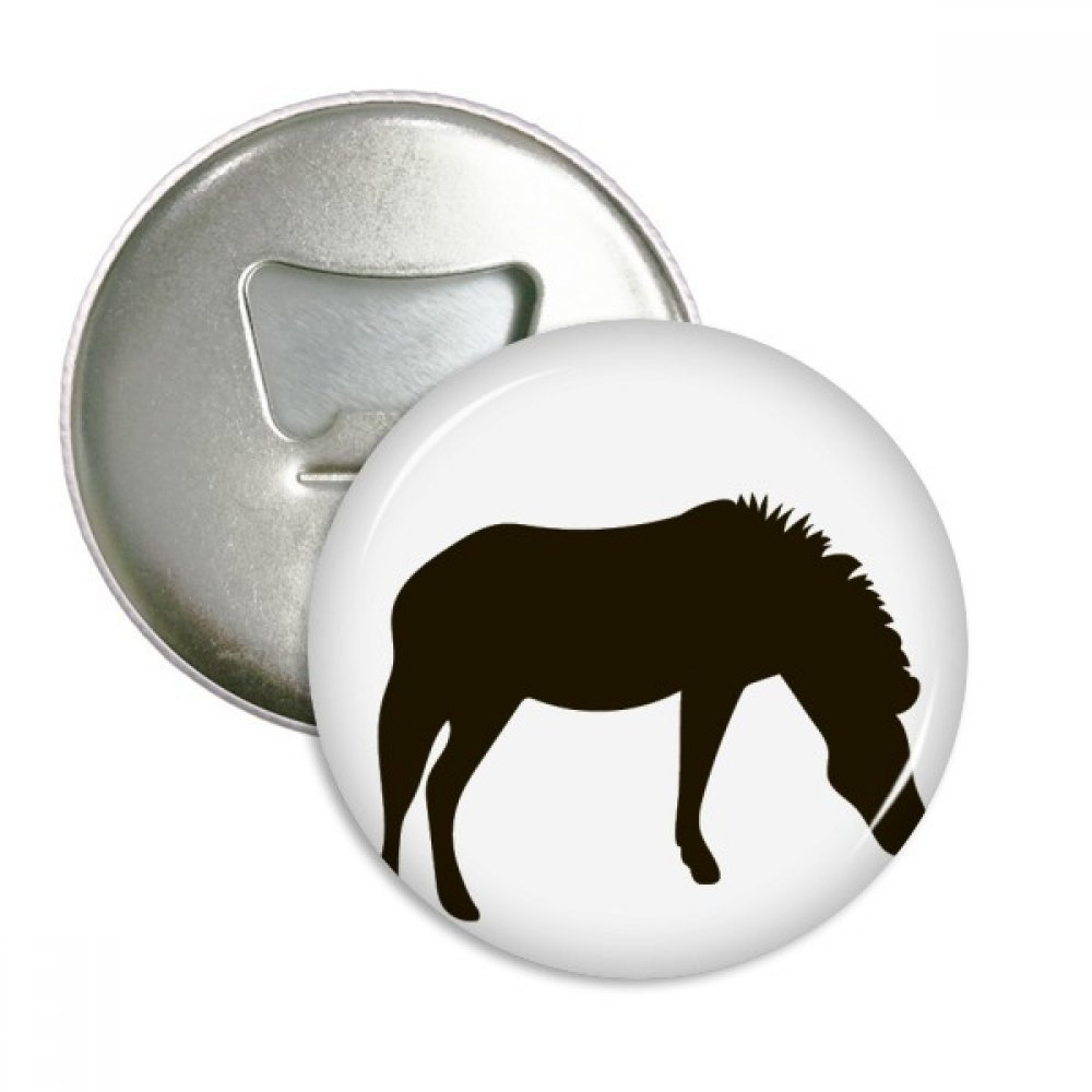 Cadeau zèbre aimanté original, set de 3 décapsuleurs de réfrigérateur ronds