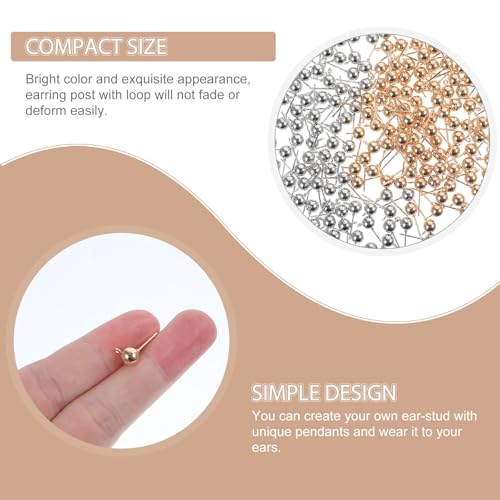 Kit para hacer pendientes Anneome con 200 piezas de componentes metálicos 6