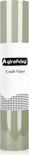 Miniatura 7 de GIRAFVINYL Vinilo de transferencia de calor verde caqui para Cricut de 12 pulgadas por 5 pies, vinilo HTV para planchar en camisetas, sombreros,
