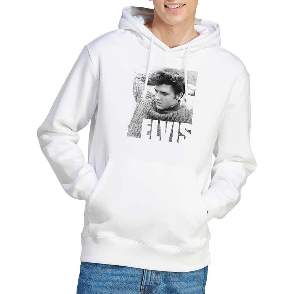 Elvis - Hoodie - White - M