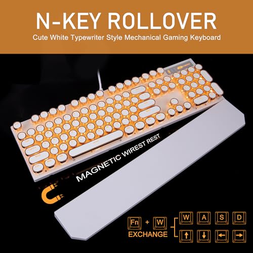 Camiysn Typewriter Style Mechanical Keyboard thumb #5