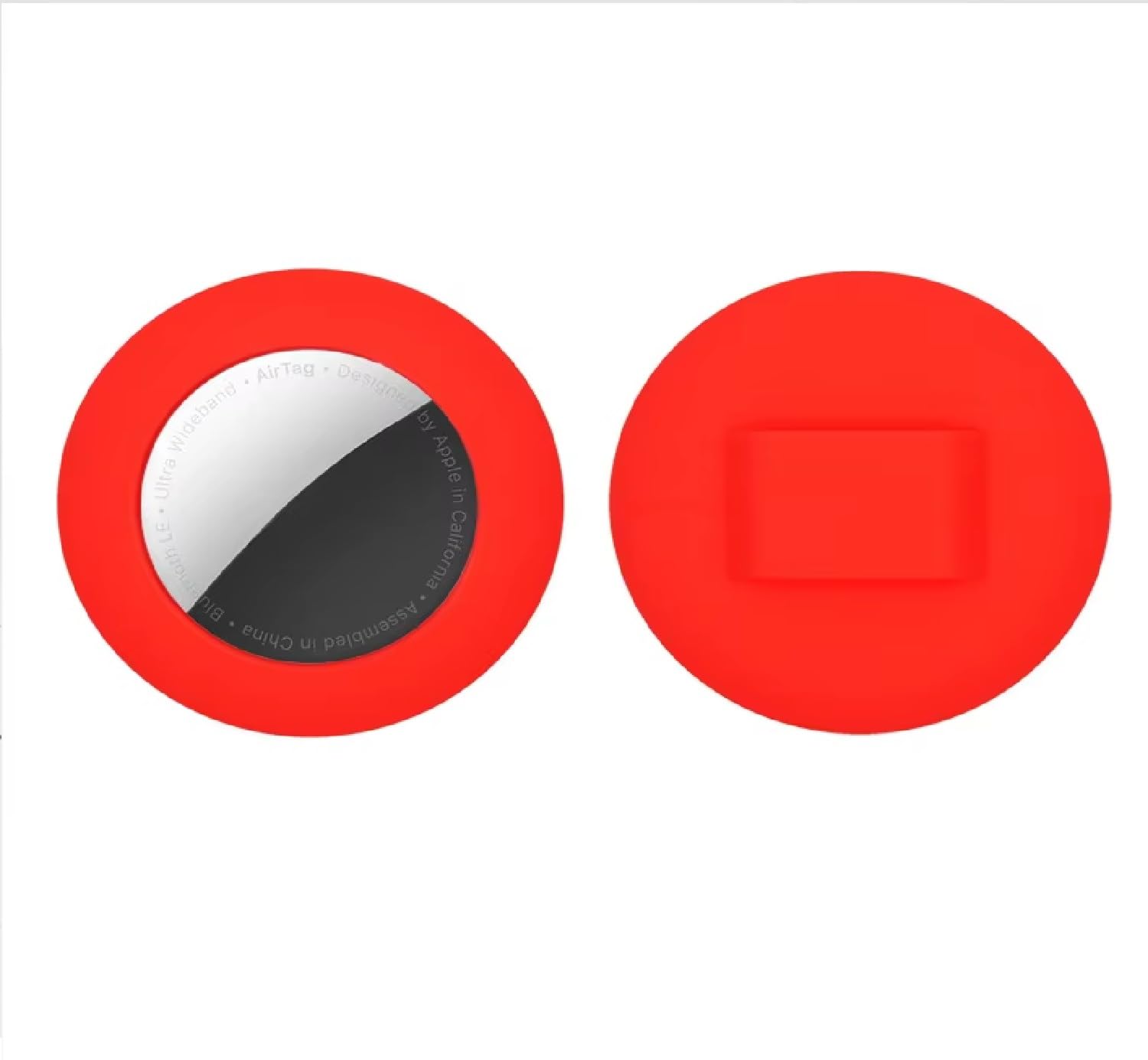 Small Premium Silicone Pet Collar Case (2 Pack), for Apple GPS Tracking Air-tag - Image 2