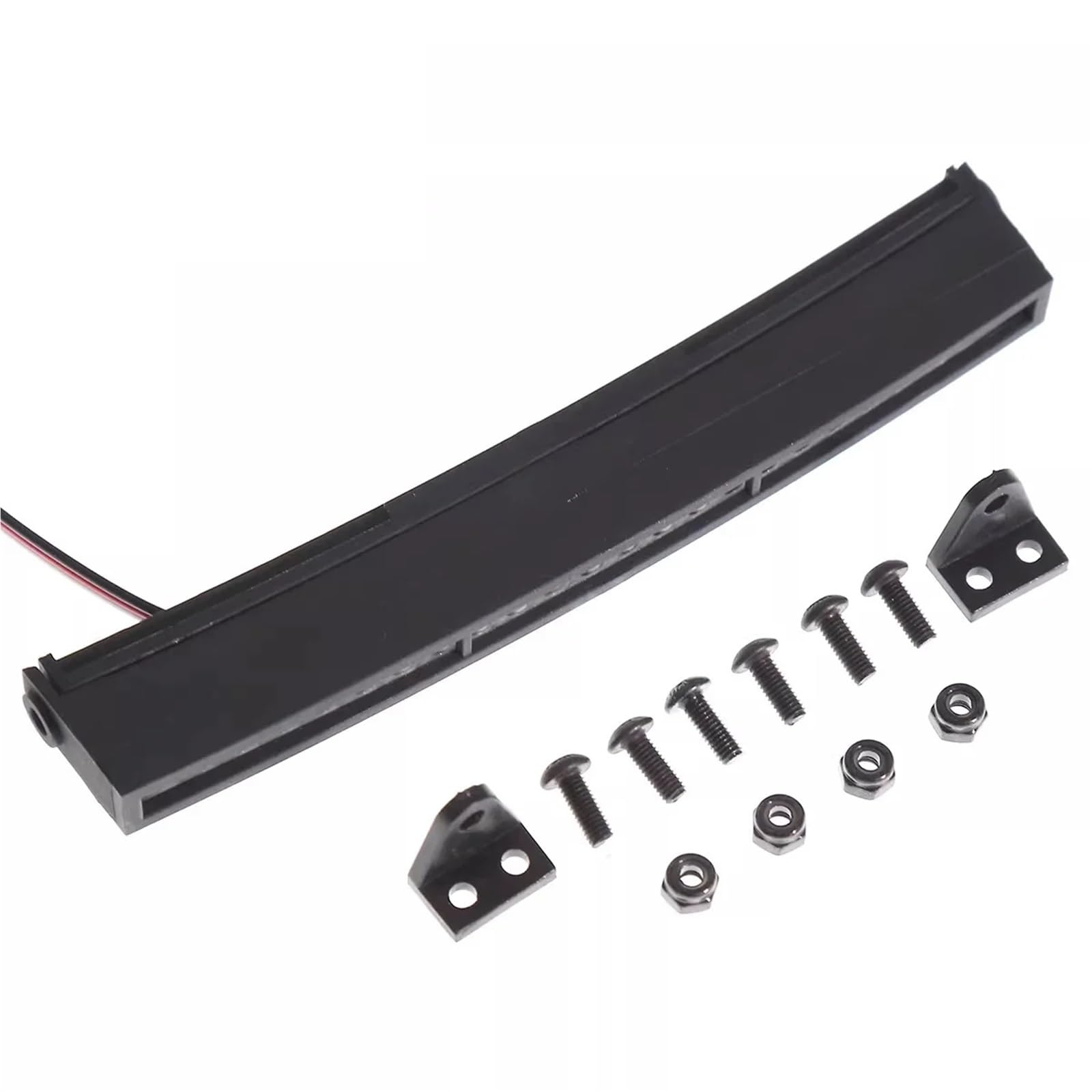 Per Mjx H8H H8P Per Axial Per SCX10 90046 Per Traxxas Per TRX4 1/10 Rc Auto Metallo Flessibile 116Mm Barra Luminosa Sul Tetto Aggiornamento Parti Ricambio Accessori Modellismo RC
