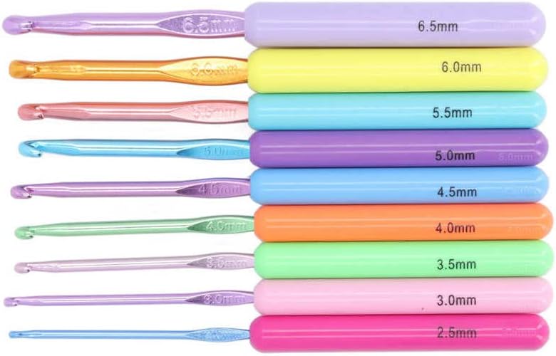 Crochet Hooks Knitting Needles Set Ergonomic Handle for Handicrafts| | -