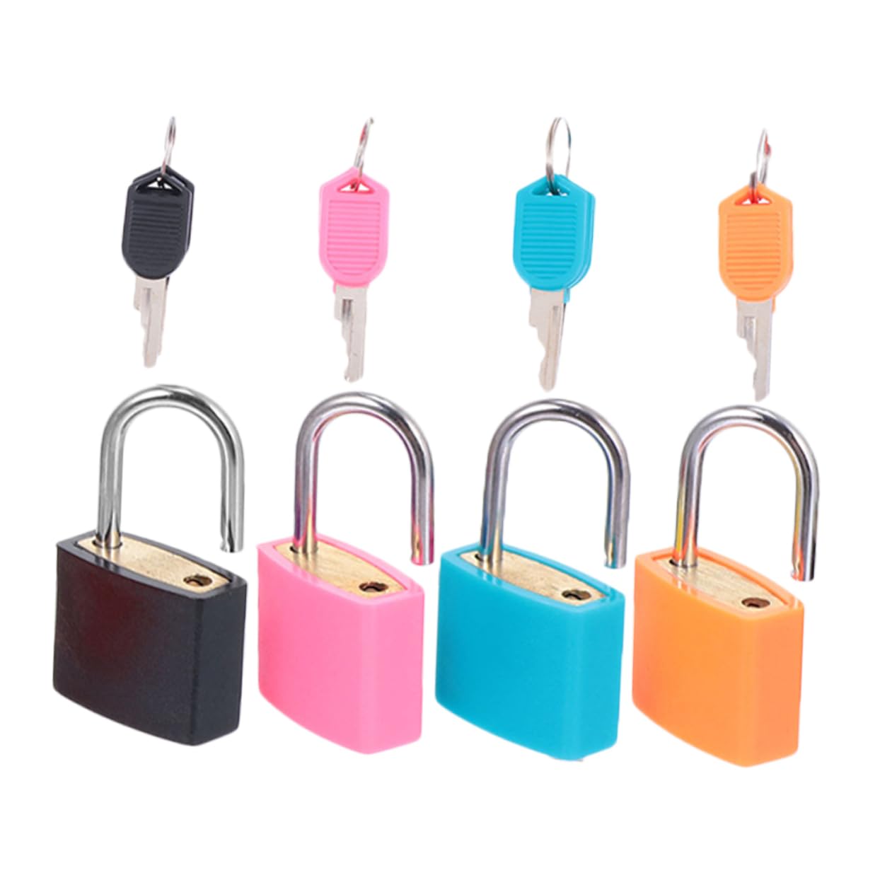 SOLUSTRE 16pezzi Serratura Chiave Colorata Per Zaini e Notebook Lucchetto Leggero e Resistente Sicurezza e Stile Per Ogni Occasione
