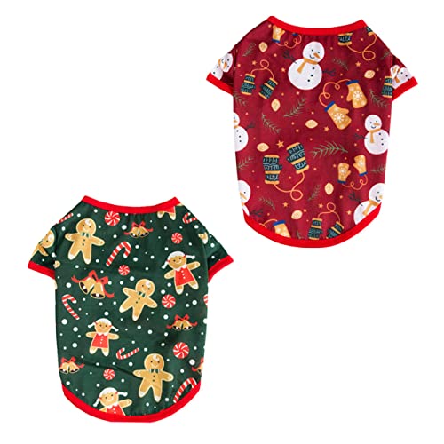 BESPORTBLE 2St Haustier-Weihnachtskleidung Bausatz Santa Hundekostüm ewok Weihnachts hundepullover Katzenpullover Weihnachten Weihnachtskostüm für Haustiere Weihnachtslustige Haustierkleidung