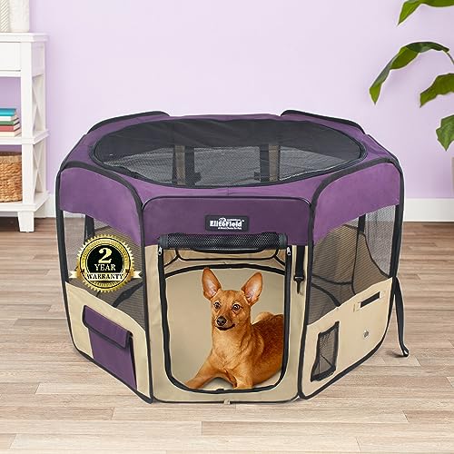 image for EliteField 2-Door Soft Pet Playpen (2 Year Warranty), Exercise Pen, Mu