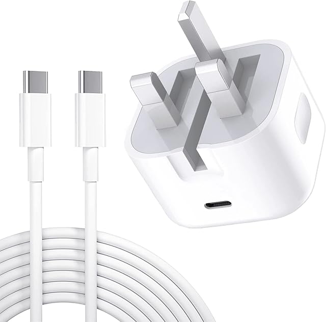 20W USB C Fast Charger, PD 3.0 USB C Power Adapter with 6.6FT/2M Fast Charging USB C Cable, Foldable Wall Charger Compatible with iPad Pro, Air 4, iPad Mini 6 Samsung S21/S21+/S21 Ultra/S20/Note20
