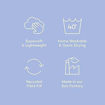 Night Lark Coverless Duvet Double 6 Tog Spring Summer - Pastel Palms Supersoft, Cosy & Lightweight Quilt Machine Washable & Quick Dry All In One Reversible Comforter Pillow Set