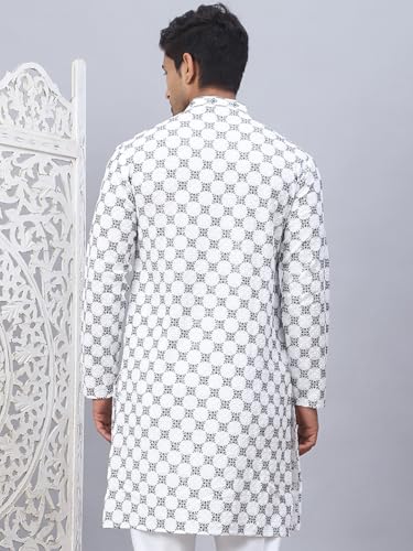 Image of Jompers Rayon Embroidered & Sequins Regular Fit Kurtas for Men.