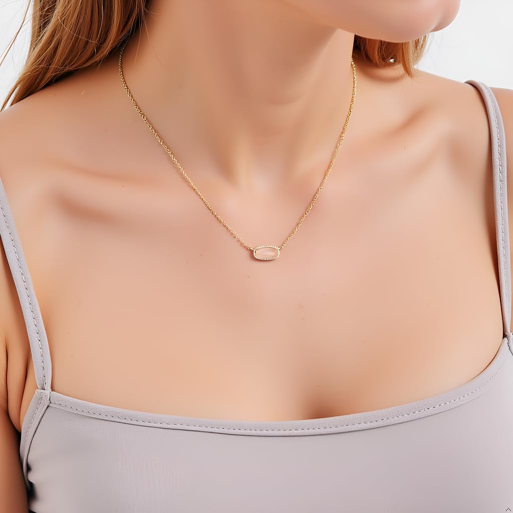 Pendant Necklace For Women,14K Gold Plated,Fashion Jewelry，Minimalist Style,Everyday Wear,Present For Someone,Non Tarnish - Image 3