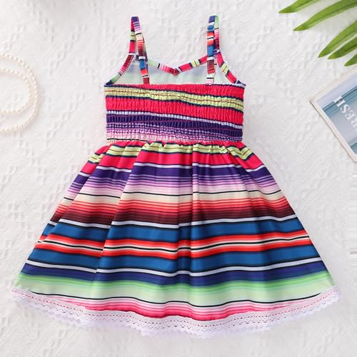 IMEKIS Toddler Girls Mexican Dress Fiesta Birthday Outfit Baby Summer Holiday Cake Smash Photo Shoot4