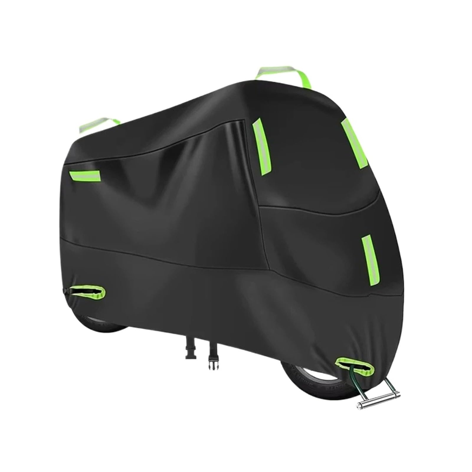 Motorrad Abdeckplane 210D Motorradabdeckung Wasserdicht Für Den Innen- Und Außenbereich Roller Verschleißfester Stoff Ganzjährig Staubdicht UV-Schutz(XL)