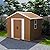 Montary 6X4 FT Outdoor Storage Shed with Windows, Lockable Door & Ventilation - Weatherproof Metal Garden Shed, Outdoor Tool Storage House for Backyard, Lawn, Patio,Yard