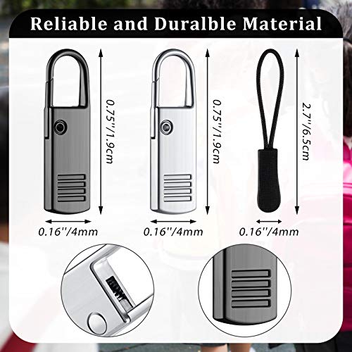 image for Chuangdi 12 Pieces Zipper Pull Replacement and 12 Pieces Luggage Zippe