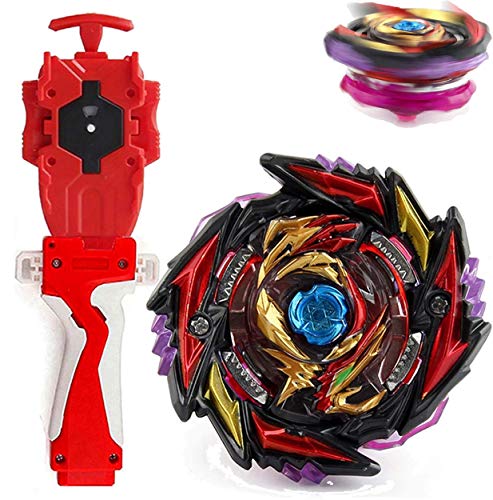 Left Right String Launcher Grip Starter Set Bey Burst Evolution Turbo Battling Top Blade God Bey B-170 SuperKing Death Diabolos 4T.Mr'1D Attack Gyro Bay Kit Gaming Tops Spinning Toy Gift for Boys Kids