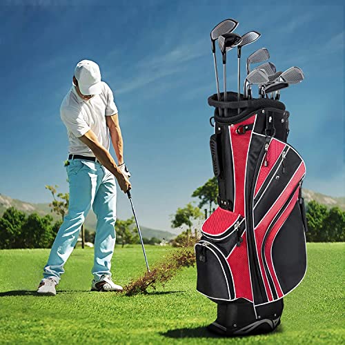 Graffy Golf Club Bags, Golf Carry Bag W/5 Way Dividers, 7 Pockets For Extra Storage And Umbrella Holder, Lightweight Golf Stand Bags For Men, Women #TOP7