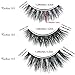 Cuckoo False Eyelashes 3D Faux Mink Lashes Dramatic Natural PBT Silk Fiber 3Pairs False Lashes High Volume Fluffy 100% handmade