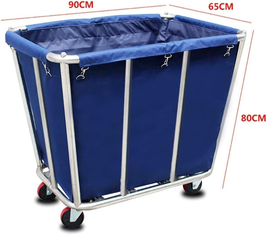 Carritos móviles Grandes, carretillas manuales para Cocina, Carro móvil para Ropa Blanca en hoteles y vestíbulos, Carro de Recogida desmonta
