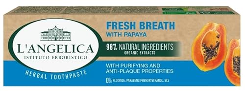 L'Angelica, Dentifricio Fresh Breath con Papaya, 75 ml, a lungo termine
