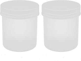 Aexit 2pcs gauge 100mL PP Graduated Beaker Measuring Cup Translucent w Clear Cover