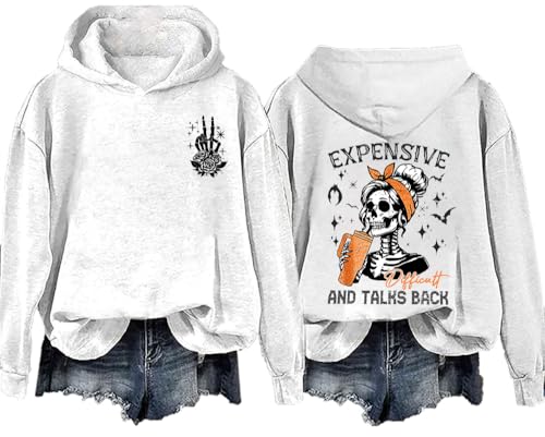 Talks Back Hoodie & Sweatshirt - Women's Expensive & Difficult Back Options2