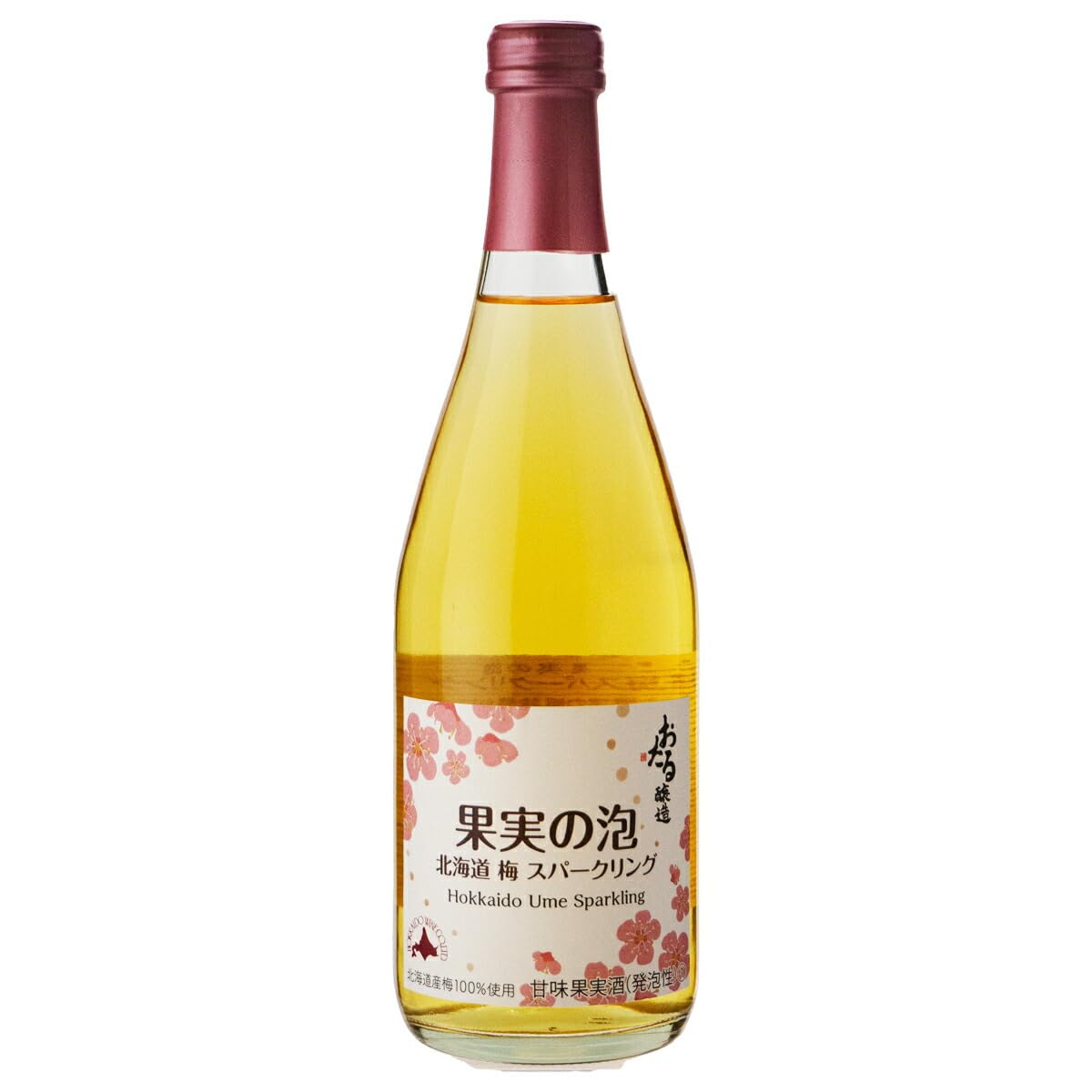 お中元 ワイン 北海道ワイン 果実の泡 北海道 梅スパークリング やや甘口 NV 500ml スパークリングワイン
