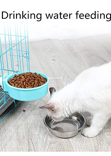 Set Di 2 Ciotole Per Gatti In Acciaio Inox - Antiscivolo, Per Cibo E Acqua, Per Gatti E Cani Piccoli