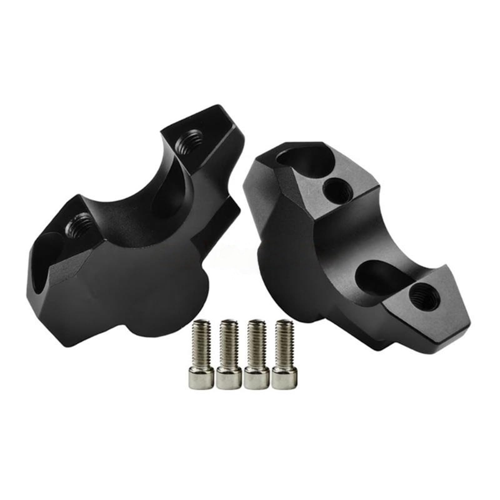 KWEZ Handlebar Risers Fit For 150/160 Height Enhancer Heightening Clamp Mount(Black)