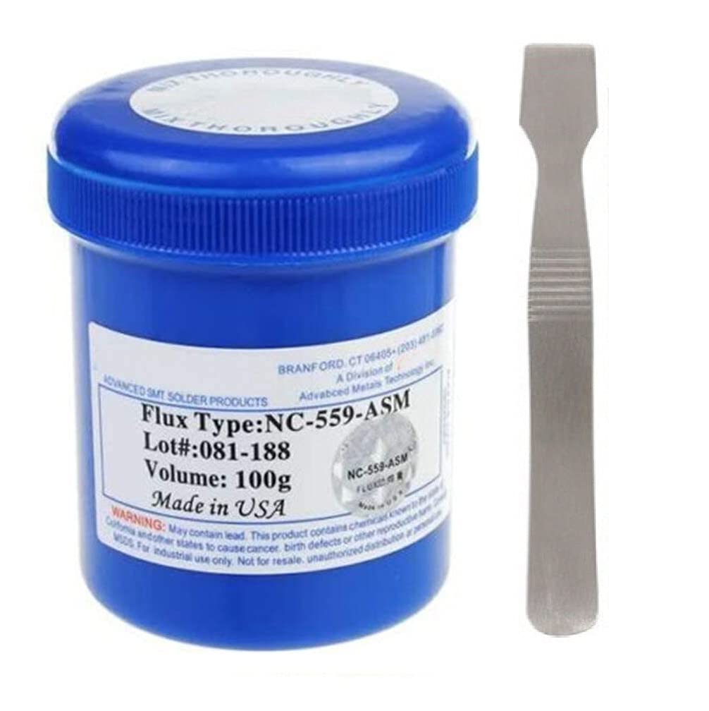 Vadda Bai NC-559-ASM 100g Leaded Free Soldering Flux Welding Paste with Metal Spudger Pry Tool For SMT BGA Repair No Clean Flux (Weight: 100G) (B09BL89L5X) Amazon Price History, Amazon Price Tracker