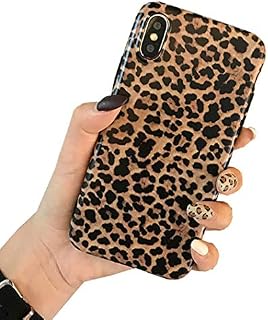 Poowear Leopard Case for iPhone XR Classic Luxury Fashion Protective Flexible Soft Rubber